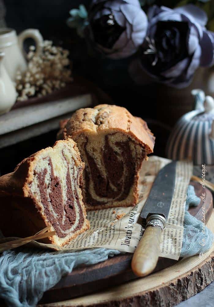 Recette de cake marbré chocolat