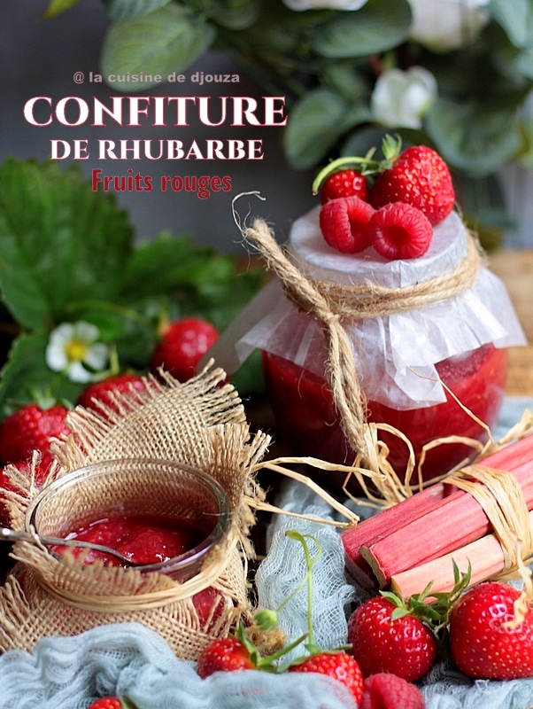 Confiture allégée de rhubarbe