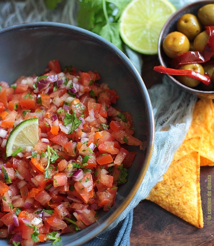 Salsa pico de Gallo mexicaine