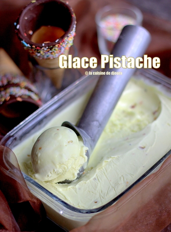 Crème glacée à la pistache faite maison