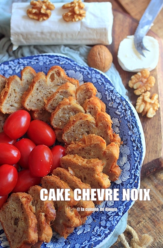 Recette de cake au chèvre et noix