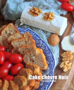 Cake chèvre Noix