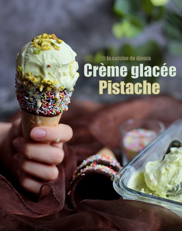 Recette de crème glacée à la maison pistache