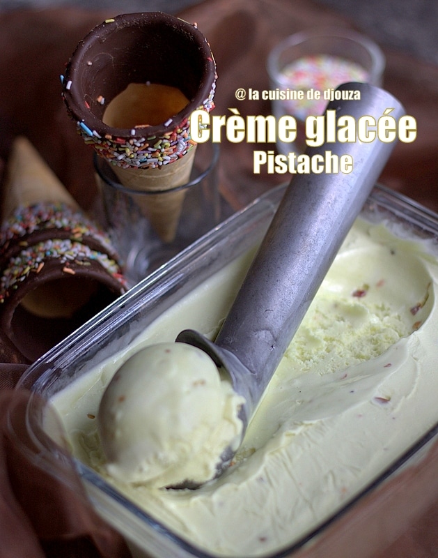 Crème glacée pâte de pistaches