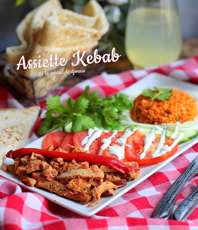 Assiette kebab maison