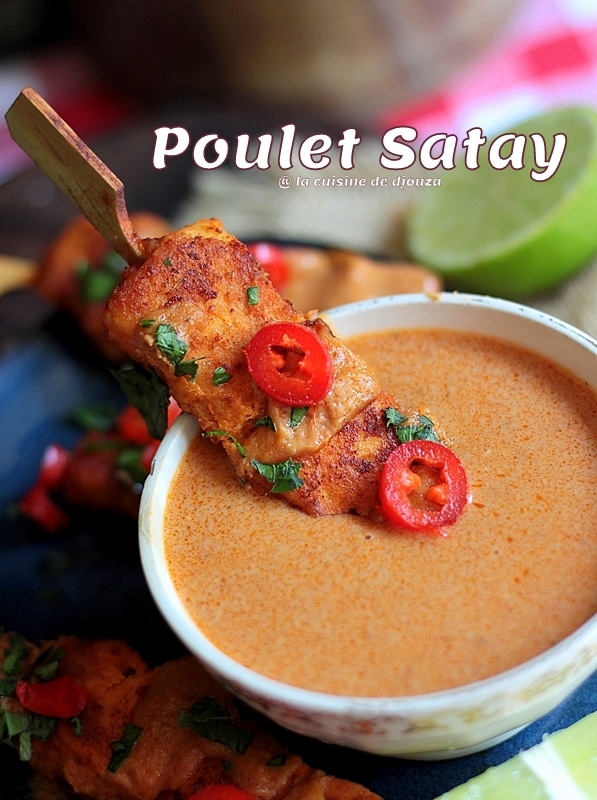 poulet sauce saté cacahuètes