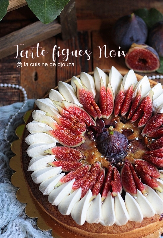 Tarte figues noix