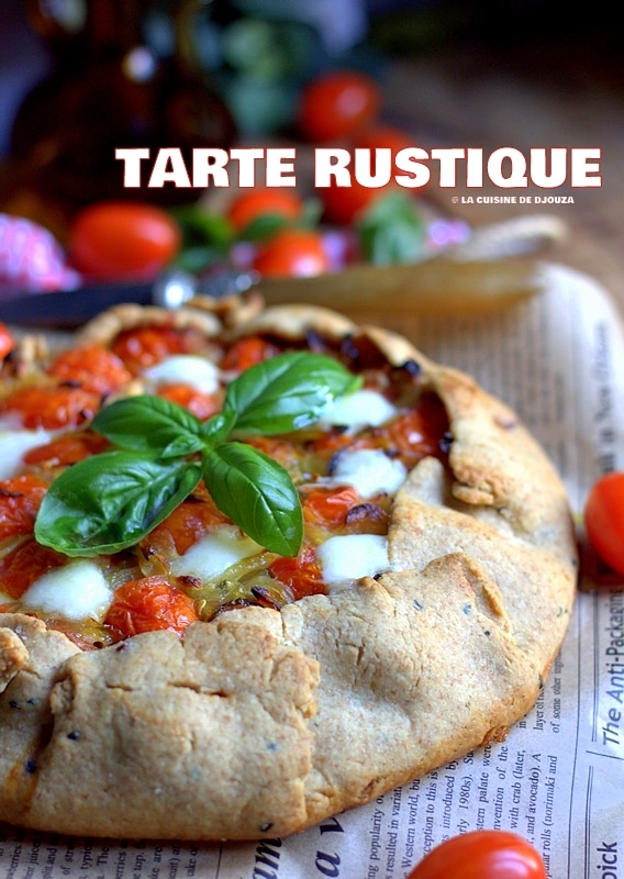 Tarte Rustique Salée Tomates Oignons