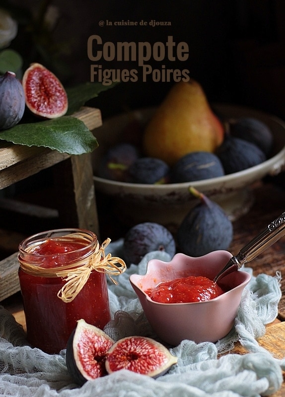 Compote figue poire 