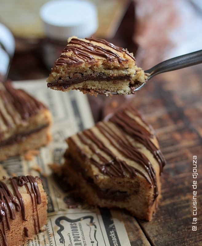 Pâte à cookie géant fourré au nutella