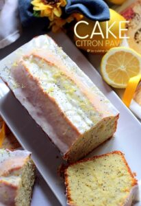 Cake citron pavot bleu