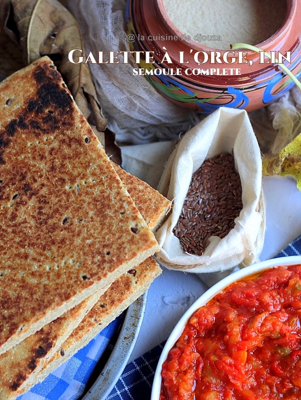 galette healthy à l'orge et semoule complète