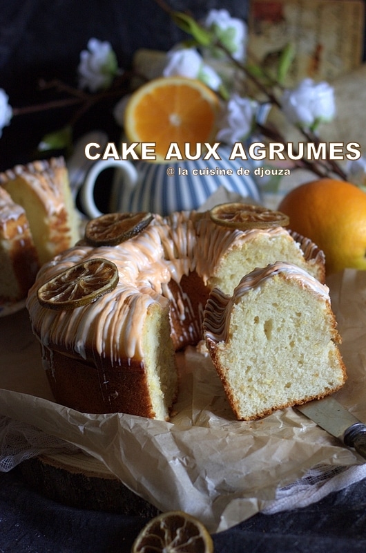 Délicieux Cake jus d'orange et de citron au lait fermenté