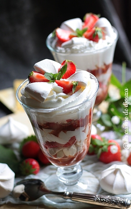 Eton Mess Anglais aux fraises