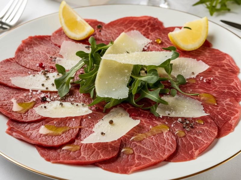 Carpaccio de boeuf parmesan