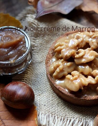Tartelettes aux Noix {Caramel et Crème de Marron}