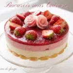 Entremet aux fraises sans cuisson