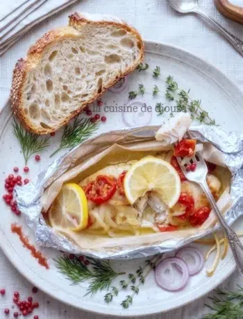 Dos de cabillaud en papillote, recette healthy