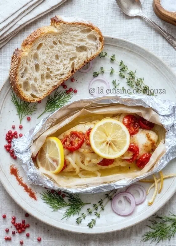 poisson lignt en papillote