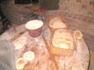 pain pita cuit traditionnel au four