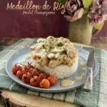 Médaillon de Riz au poulet à la crème