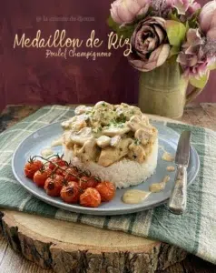 Médaillon de Riz au poulet à la crème