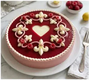 Entremet Framboises Citron sans Cuisson