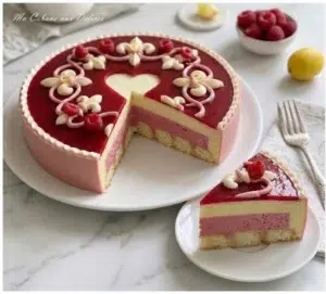 Entremet Bavarois Framboises Citron sans Cuisson