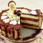 Bavarois d'anniversaire poire chocolat