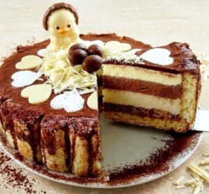 Bavarois d'anniversaire poire chocolat
