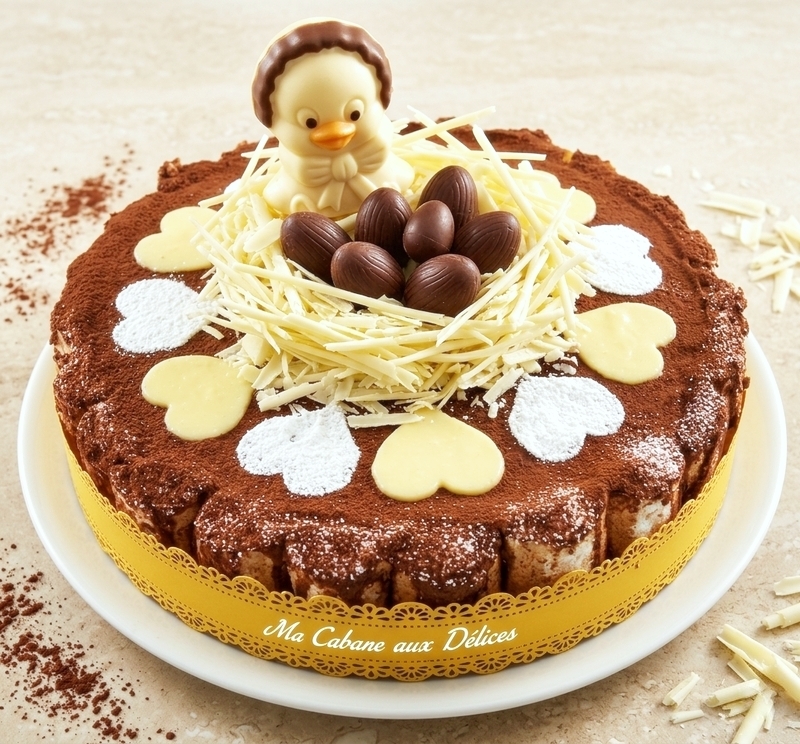 Bavarois chocolat Poires pour Pâques