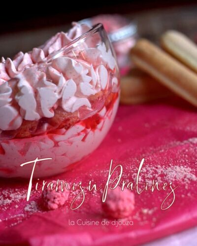 Tiramisu de la St Valentin à la Praline Rose