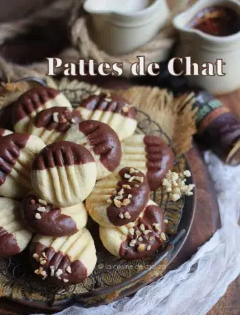 Pattes de chat biscuits secs à la fourchette