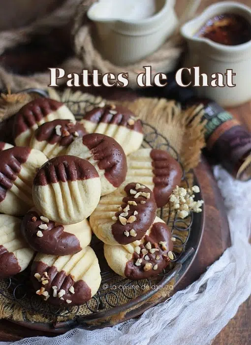 Pattes de chat biscuits secs à la fourchette