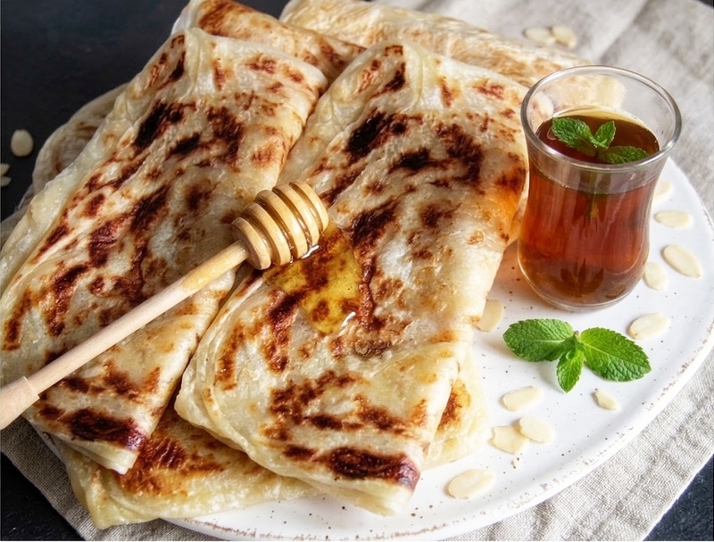 Msemen sucré kabyle prêt à déguster