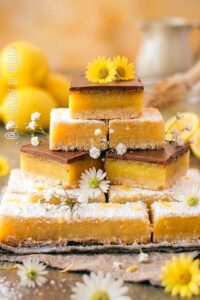 Barres au citron et chocolat