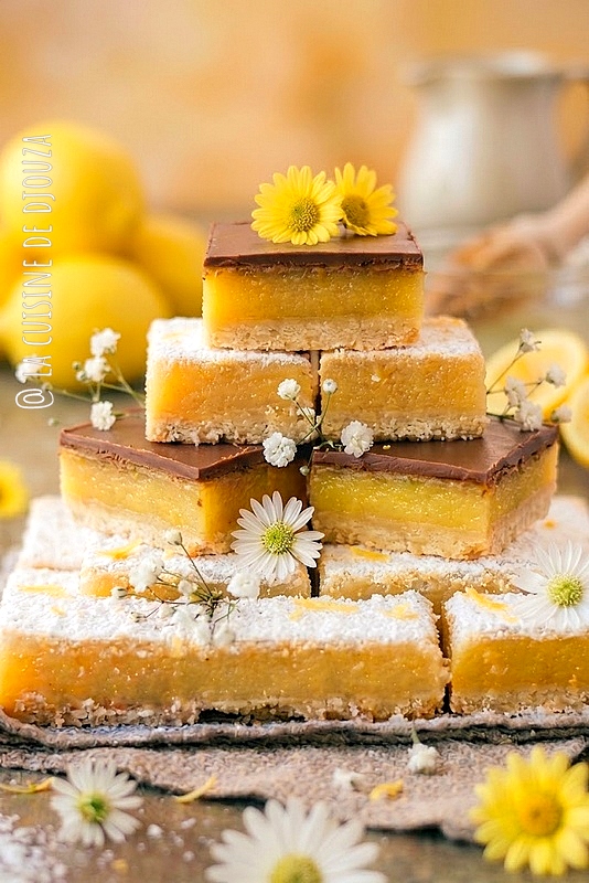 Barres au citron et chocolat