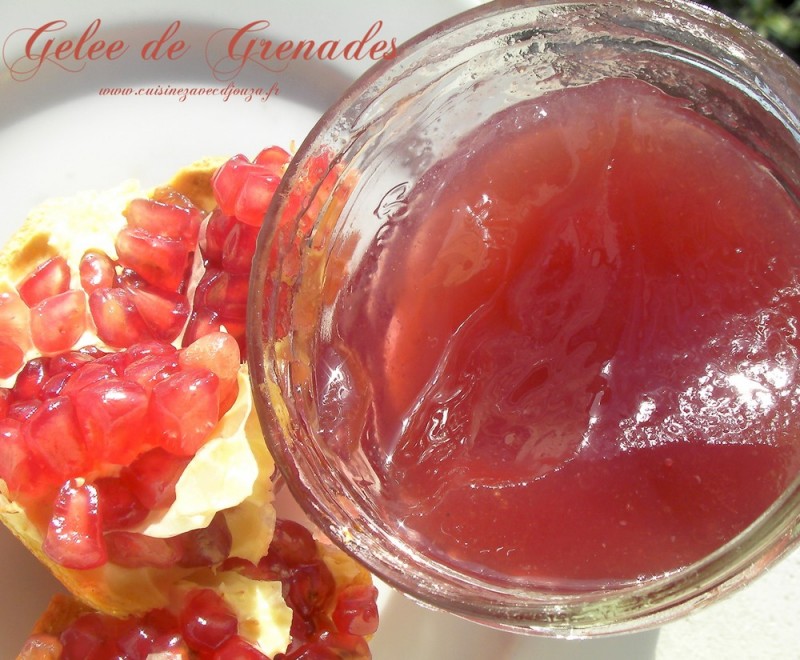 Gelee de grenades Recettes faciles, recettes rapides de djouza