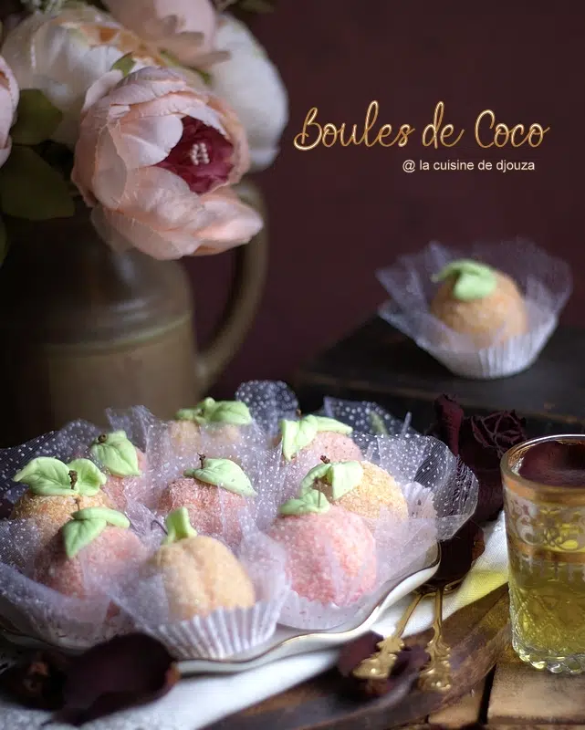 Boules de coco facon abricots