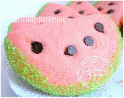Biscuit pastèque, gâteau sec à la farine