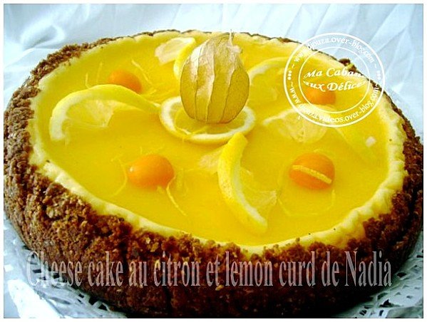 Cheesecake au citron lemon curd