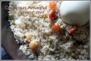 Couscous kabyle makfoul aux legumes secs
