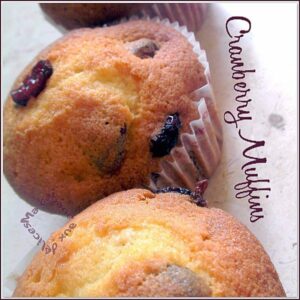 muffins aux cranberries