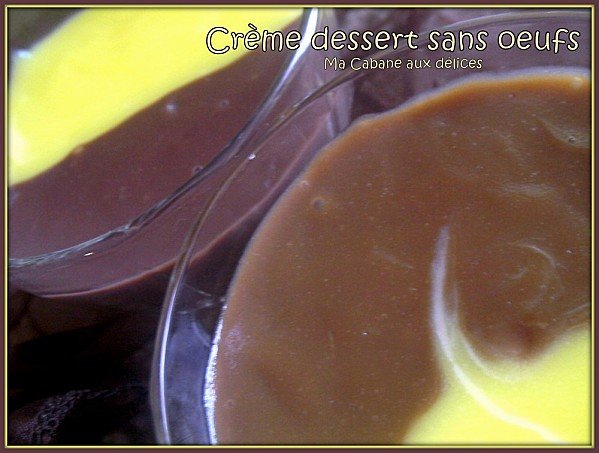 recette de crème dessert sans oeufs