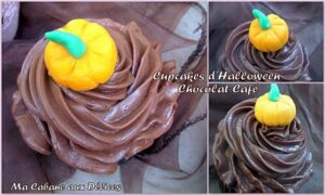 cupcakes chocolat café pour halloween
