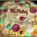 Gateau d'anniversaire d'Alycia framboisier
