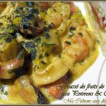 Fricasse de fruits de mer et poivrons photo 1