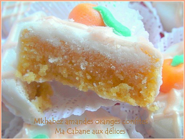 Gâteau algérien Mkhabez à l'orange confite et amandes