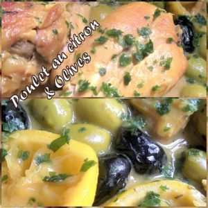 Tajine de poulet olive citron confit