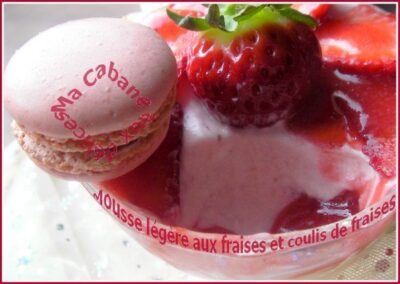 Mousse aux fraises à l'agar agar